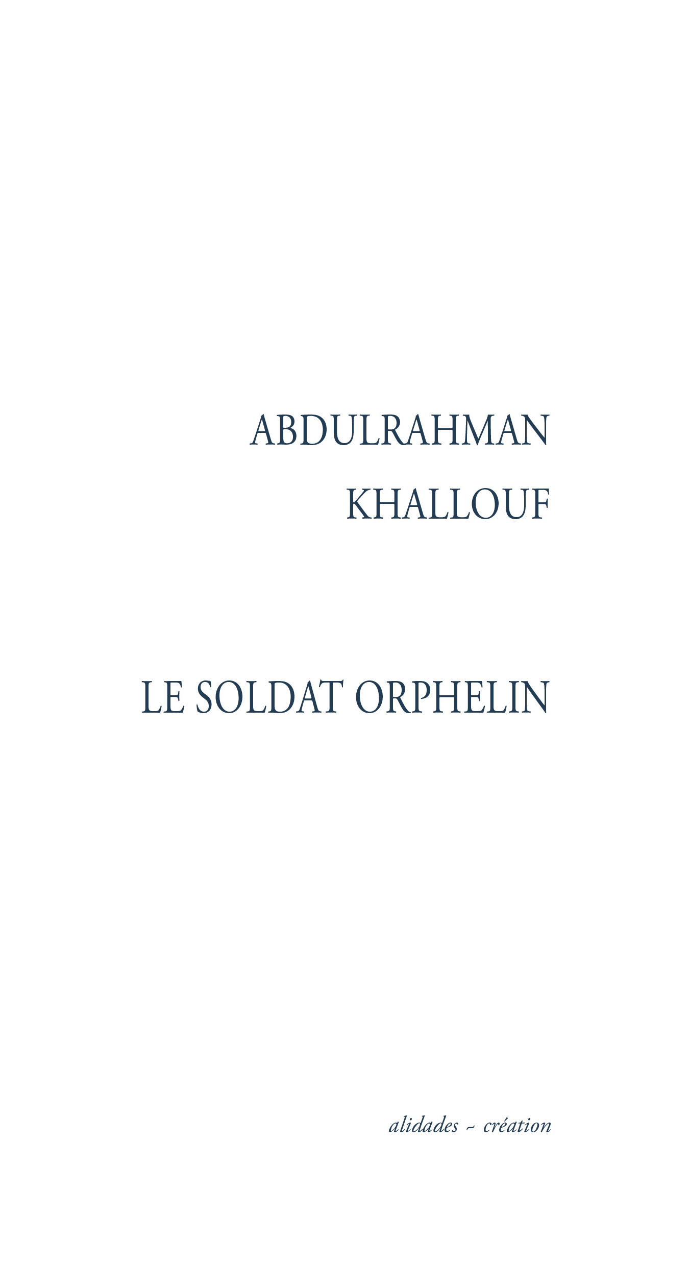 le soldat orphelin